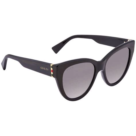 gucci gg0460s 001-53|Gucci GG0460S 001 53 Black/Gold Sunglasses .